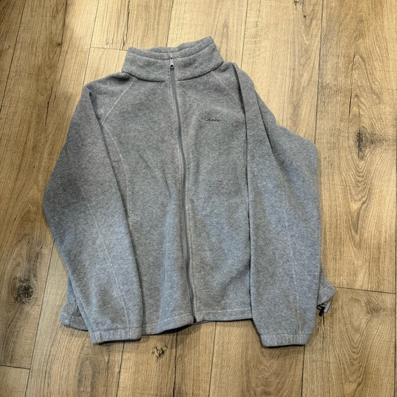 Columbia Gray Full-Zip Fleece Jacket - Picture 1 of 3